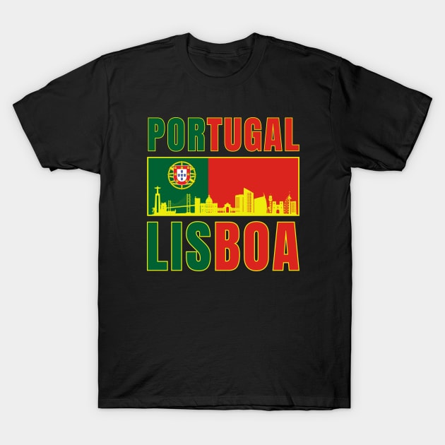 Lisboa T-Shirt by footballomatic